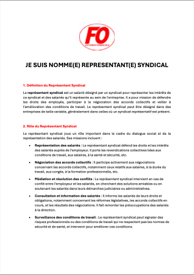 Représentant syndical